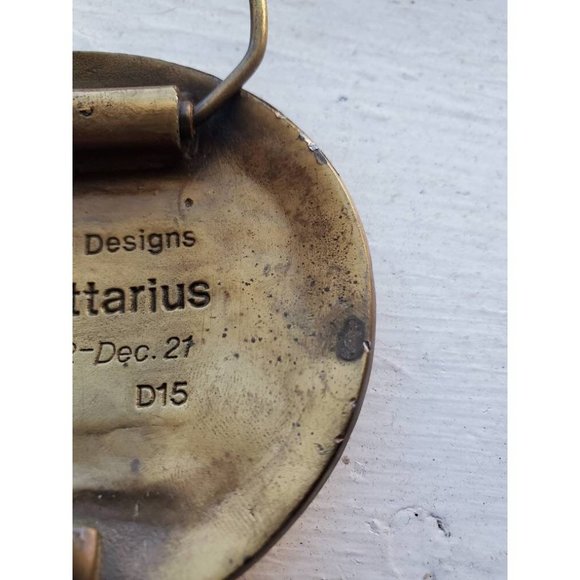 70s Dege Designs Sagittarius Belt Buckle - Picture 5 of 5